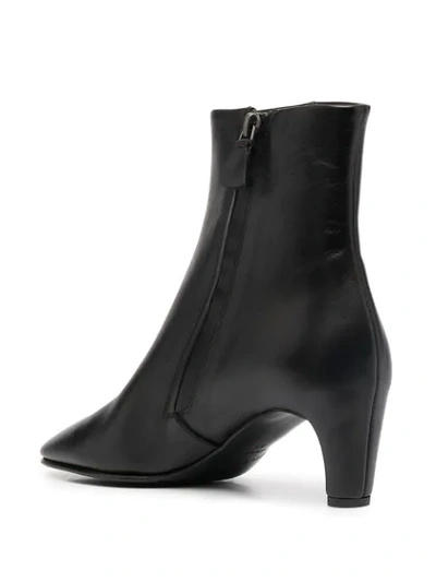 Shop Del Carlo Zipped Ankle Boots In Black