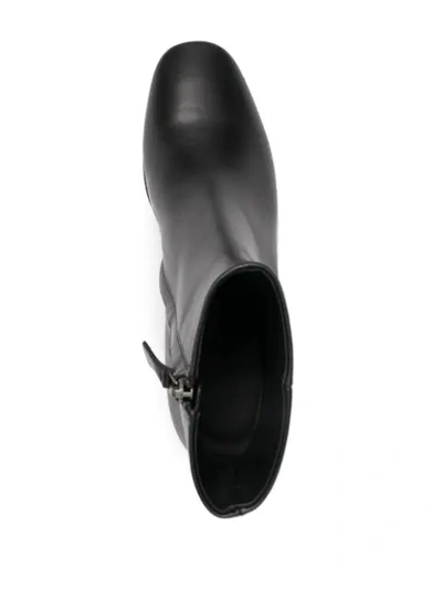 Del Carlo Zipped Ankle Boots In Black