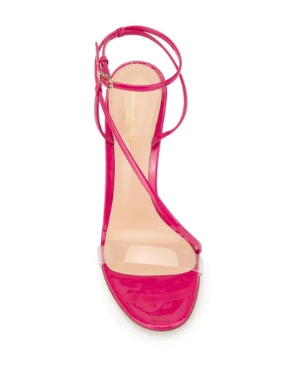 Shop Gianvito Rossi Thin Strap Sandals In Pink