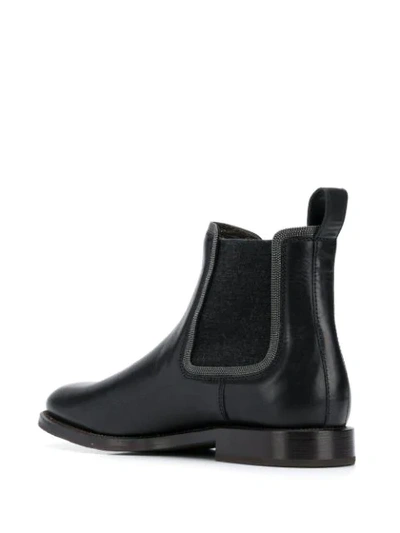 Shop Brunello Cucinelli Stud-embellished Chelsea Boots In Black