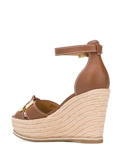 Shop Michael Michael Kors Ripley 100mm Sandals In Brown