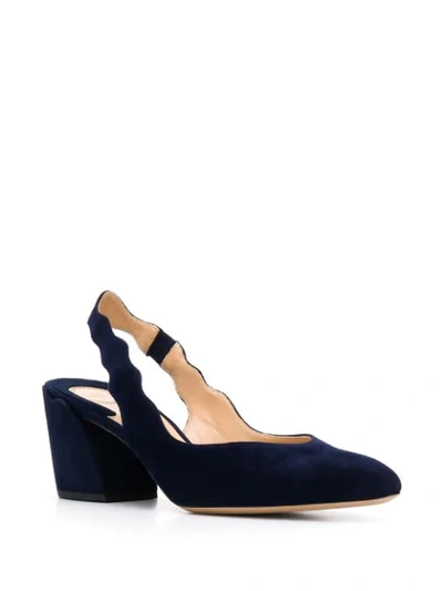 Shop Chloé Lauren Sling-back Pumps In Blue