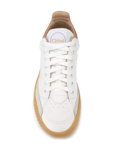Shop Chloé Franckie Low-top Sneakers In White