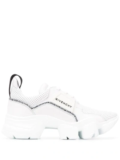 Shop Givenchy Jaw Chunky Low-up Sneakers In White