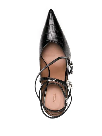 Shop Abra Buckle-strap Mules In Black