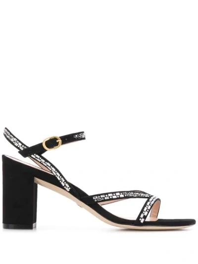 Shop Stuart Weitzman Nearly Nude Sandals In Black