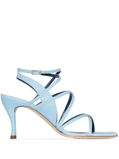 Shop By Far Christina 75 Sandals In Blue