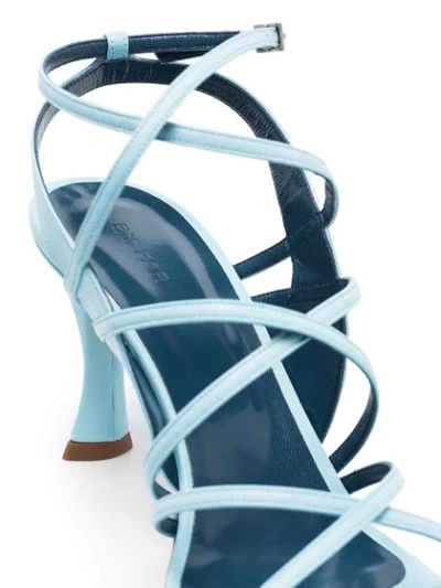 Shop By Far Christina 75 Sandals In Blue