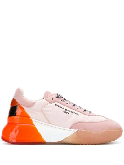 Shop Stella Mccartney Loop Lace-up Sneakers In K578 Pinks