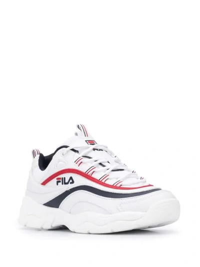 Shop Fila Ray Low-top Sneakers In White