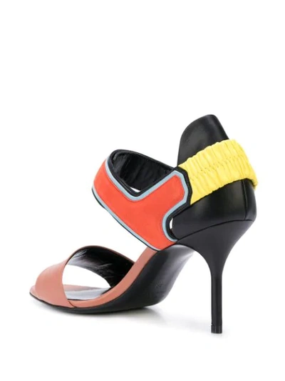 Shop Pierre Hardy Trixi Colour-block Sandals In Orange
