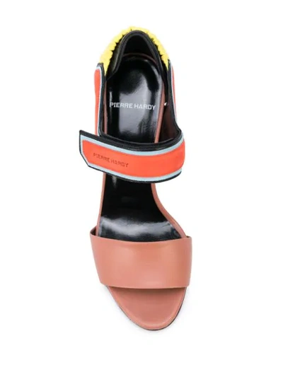 Shop Pierre Hardy Trixi Colour-block Sandals In Orange