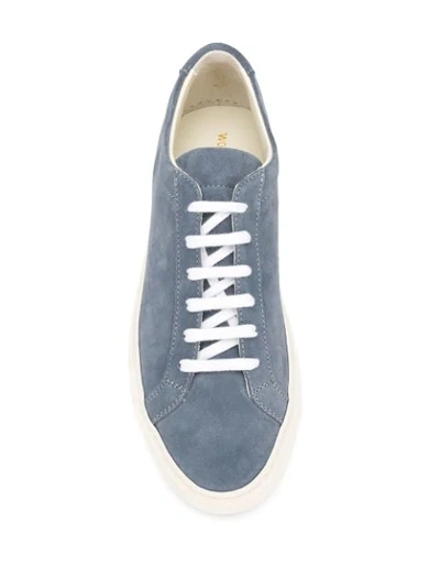 Shop Common Projects Original Achilles Suede Sneakers In Blue