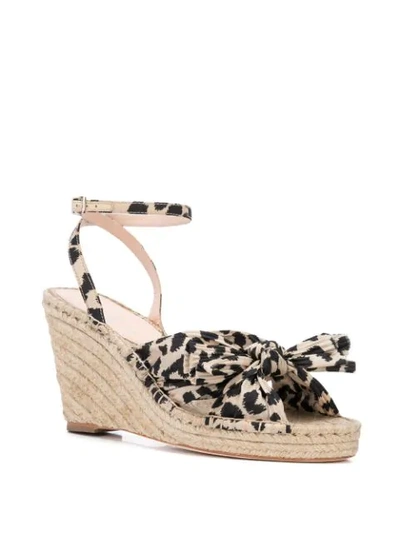 Shop Loeffler Randall Charley Leopard Print Espadrilles In Brown