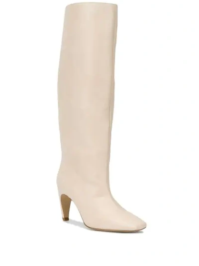Shop Gia Couture Knee-length Boots In Neutrals
