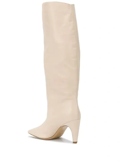 Shop Gia Couture Knee-length Boots In Neutrals