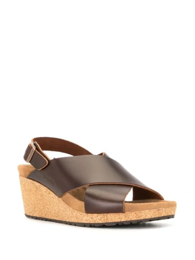 Shop Birkenstock Samira Wedge Sandals In Brown