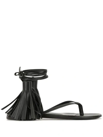 Jil sander tassel sandals sale