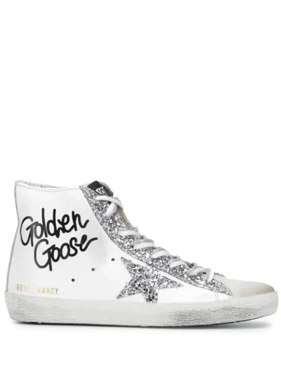 Shop Golden Goose Francy High-top Sneakers In White