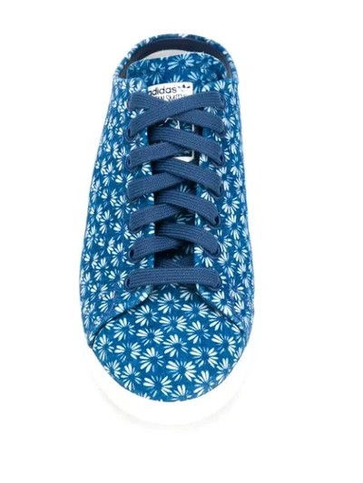 Shop Adidas Originals Stan Smith Mule Sneakers In Blue