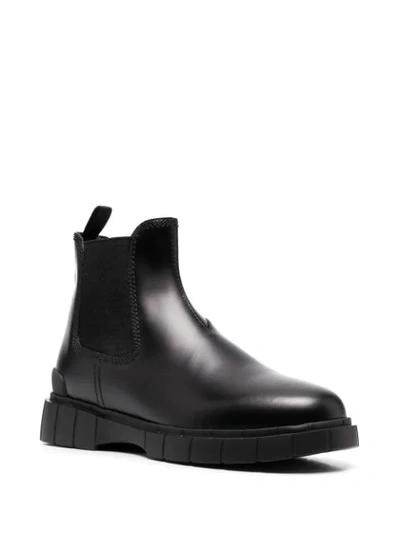 Shop Car Shoe Chunky Sole Ankle Boots In Black