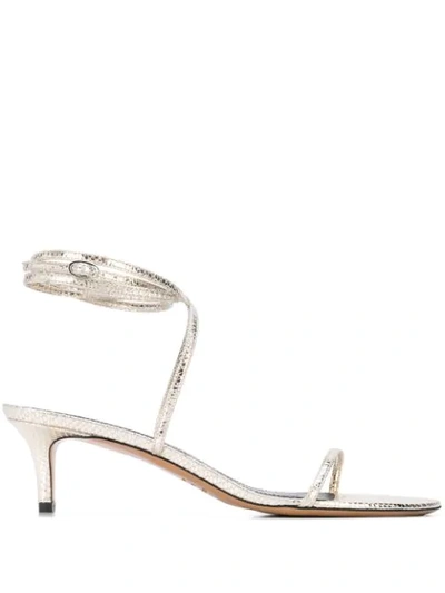 Shop Isabel Marant Aridee Strappy Sandals In Gold