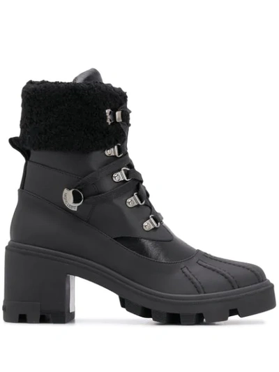 Shop Moncler Ankle-length 80mm Hiking Boots In Black