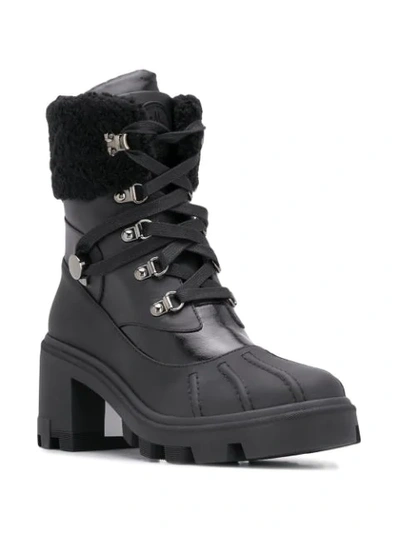 Shop Moncler Ankle-length 80mm Hiking Boots In Black