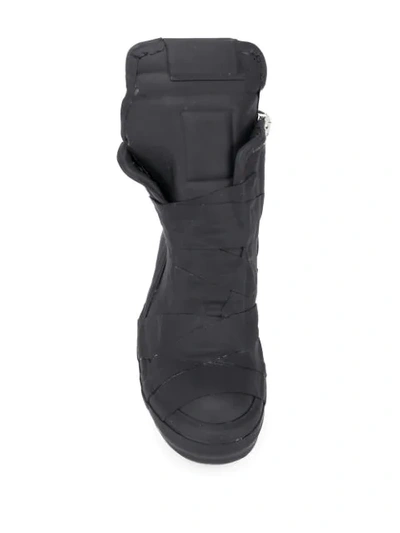 Shop Rick Owens Perfoma Geobasket Ankle Boots In Black
