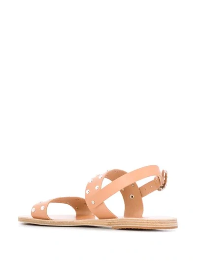 Shop Ancient Greek Sandals Dinami Studded Sandals In Neutrals