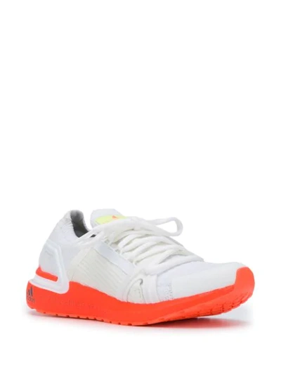 Shop Adidas By Stella Mccartney Two-tone Lace-up Trainers In White