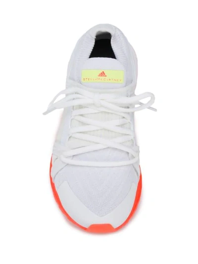 Shop Adidas By Stella Mccartney Two-tone Lace-up Trainers In White