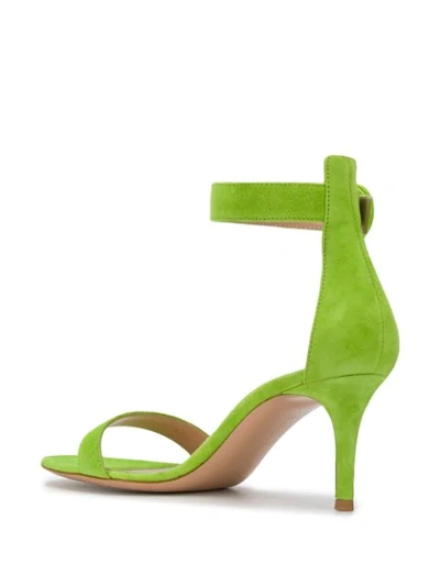 Shop Gianvito Rossi Ankle Strap Sandals In Green