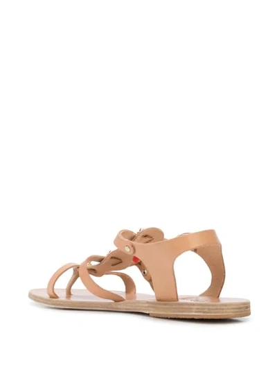 Shop Ancient Greek Sandals Grace Kelly Charm-embellished Sandals In Neutrals