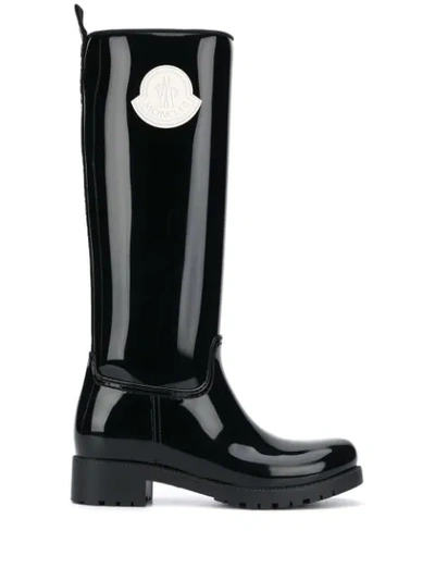 Shop Moncler Ginger Stivale Wellies In Black