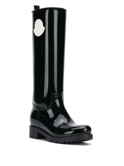 Shop Moncler Ginger Stivale Wellies In Black