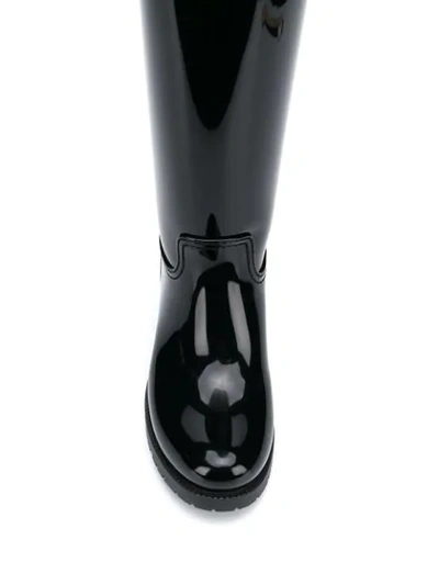 Shop Moncler Ginger Stivale Wellies In Black