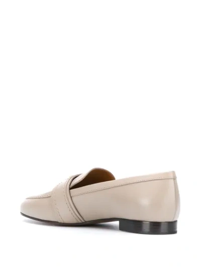 Shop Chloé Demi Buckle Loafers In Neutrals