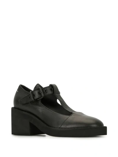 Shop Mm6 Maison Margiela T-bar Strap Pumps In Black