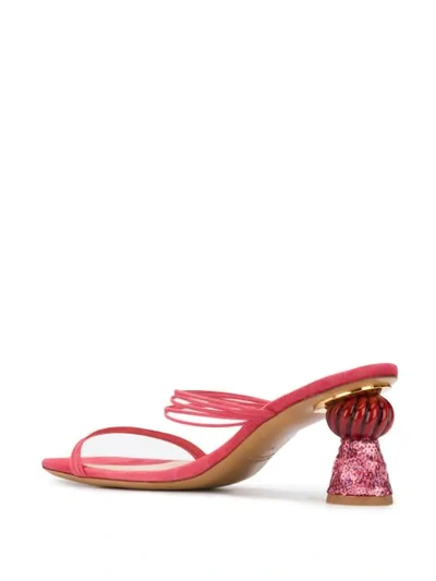 Shop Jacquemus Les Mules Vallena Sandals In Pink