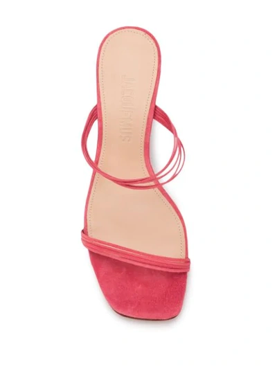 Shop Jacquemus Les Mules Vallena Sandals In Pink