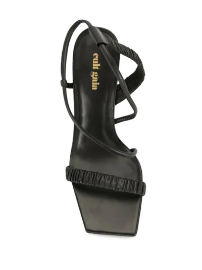 Shop Cult Gaia Abella Ruched-detailing Sandals In Black