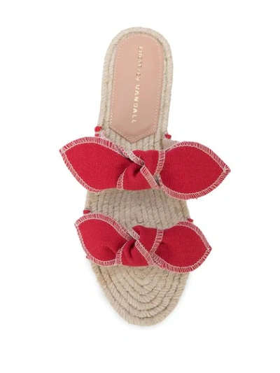Shop Loeffler Randall Daisy Platform Sandals In Red