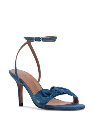 Shop Ba&sh Carmin Bow-detail Sandals In Blue