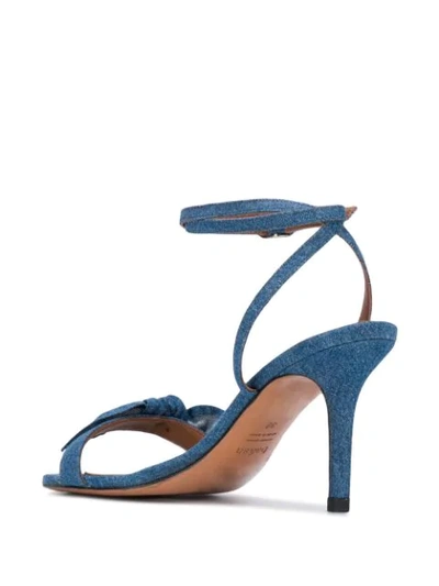 Shop Ba&sh Carmin Bow-detail Sandals In Blue