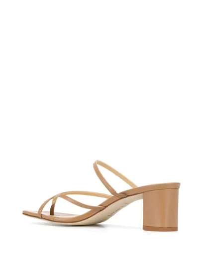 Shop Aeyde Larissa 65mm Heeled Sandals In Neutrals