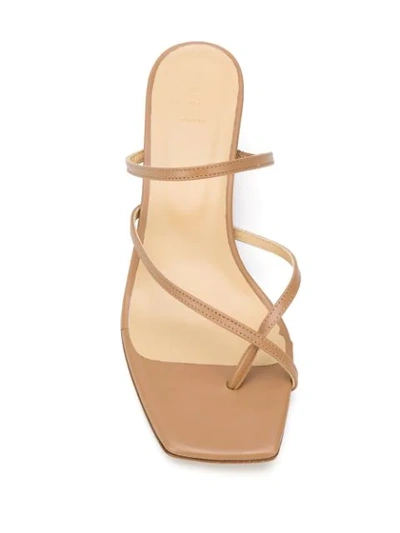 Shop Aeyde Larissa 65mm Heeled Sandals In Neutrals