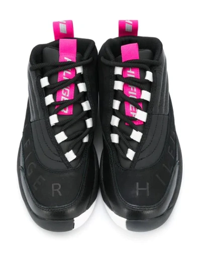 Shop Tommy Hilfiger Low-top Sneakers In Black
