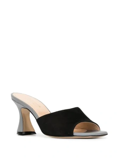 Shop Madison.maison 90mm Colour-block Mules In Black