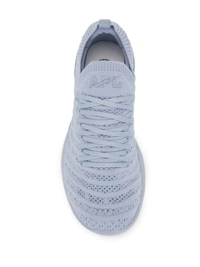 Shop Apl Athletic Propulsion Labs Techloom Wave Knitted Sneakers In Blue